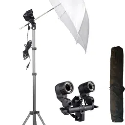 Hiffin Double Holder Kit M1 WOB Black, White Reflector Umbrella-16