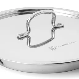 Triply Stainless Steel Jalebi Pan with Stainless Steel Lid - 11.8 inch Fry Pan 30 cm diameter with Lid 1.5 L capacity-image-37