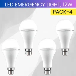 sacro 12W Rechargeable Inverter LED Bulb with Upto 4H.Power Cut Lighting Pack of_4O376 4 hrs Bulb Emergency Light-picture-30