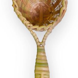 Handwoven Bamboo Strip Tea Strainer, Traditional Long Handle Design Collapsible Strainer-image-18