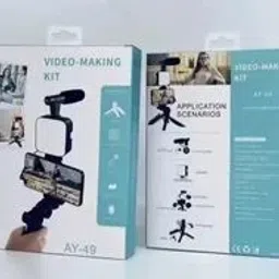 IMMUTABLE VIDEO MAKER KIT WITH MICROPHONE FOR VIDEO hjk42 Tripod image 3