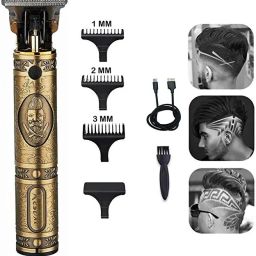 U Z A N Professional Maxtop t99 Golden Metal Body Trimmer Haircut Grooming Kit N49 Trimmer 120 min Runtime 4 Length Settings-37
