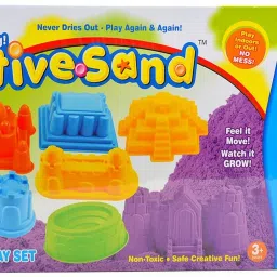 Active Sand Castle Play Set Modeling Sand Never Dries Out for Kids.-image-86