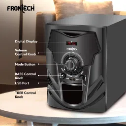 Frontech 3955 Multimedia Speaker System, USB/BT/FM, LED Digital Display 40 W Bluetooth Home Theatre image 4