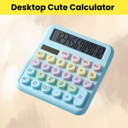 Desktop Calculator, 12-Digit Large LCD and Large Buttons for Office, Homes T224 Basic Calculator-89