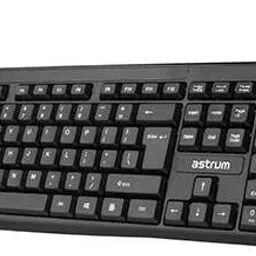 ASTRUM WIRED DESKTOP KEYBOARD Wired USB Standard Multi-device Keyboard Compatible with Desktop, Laptop, Mac stand support,KB080-19
