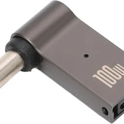 VOOCME USB C Female to DC Adapter, 90 Degree USB C to DC Cylindrical Socket 5.5 X 2.1 Mm PD Power Charger Connector 100W 5A Portable Charging Adapter Laptop Accessory-10