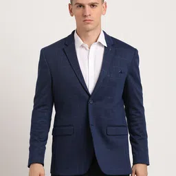 turtle Men Solid Single Breasted Casual Blazer-picture-0