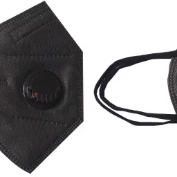 KN95 with Air Filter Anti Infection Anti-Pollution Breathable Respiratory Premium Quality Face Mask (2 Mask) SnSMKN95black2 Reusable, Washable-9