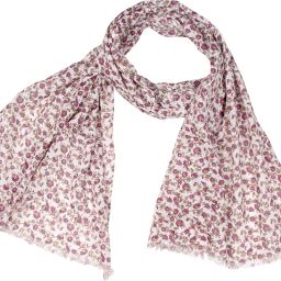 Printed Pure Cotton Women White Scarf, Stole-image-99