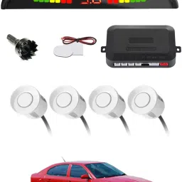 Universal 4 White Reverse Parking Sensor With LED Display For Cars-197 4White Parking Sensor With LED Display Increased Safety For Car-197 Parking Sensor-picture-36