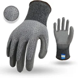 Rubber, Nylon Anti Cut Safety Hand Gloves with Level 5 Protect Kitchen Gloves Nylon, Rubber Safety Gloves-25