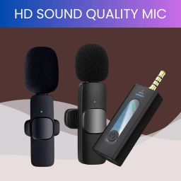 K35 (Wireless Microphone)Bluetooth Collar Micfor YouTub/Live Stream/VloggingQ309 Microphone-image-67