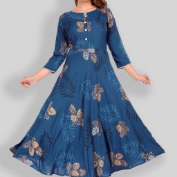 Rayon Blend Stitched Anarkali Gown-image-62