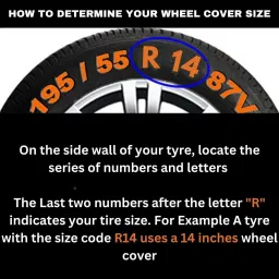 prigan ALTROZ ONEBOXRED 14 INCH Wheel Cover For Universal For Car NA image 3