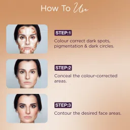 hilary rhoda Concealing & Contouring | 8 Shades Palette Colour Corrects with High Coverage Concealer image 5