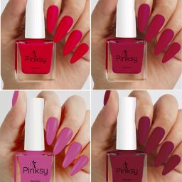 Nail Polish Combo | Long Wear, Quick Dry | HD Colors Nail Paint Set Red, Cherry Blast, Garnet, Scarlet-48