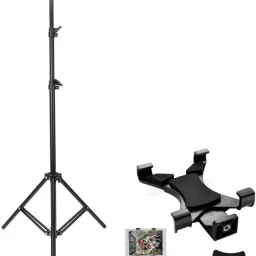 Soopii Adjustable iPAD Clip holder Tripod Stand for Mobile, Camera, 7 Feet Long Tripod Clamp, Tripod-21