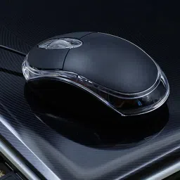 NKL Stylish USB Wired Gaming Mouse With Lights for Computer 126 Wired Ambidextrous Optical Gaming Mouse-image-87
