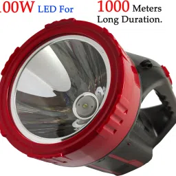 shoptric 1000 Meter Long Range Emergency Torch Light For Industrial & Agriculture Purpose 100 Watt Jumbo Laser Light Torch With Charging Indicator Ultra Bright Torch Torch image 2