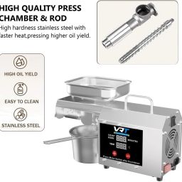 vrt 13Kg Heavy-Duty Oil Press/Maker Machine with Bigger Inlet Size 800 W Food Processor image 2