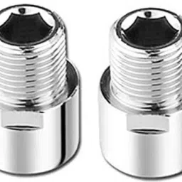 1inch Male Threaded Steel Wall Extension for Taps(Bathroom/Toilet/Kitchen,2pcs) Faucet Nozzle-16
