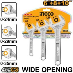 HADWK031 3 Pcs Adjustable wrench set Single Sided Combination Wrench-image-66
