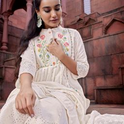 Self Design Kurta, Trouser/Pant & Dupatta Set-image-51