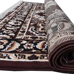 Brown Acrylic, Silk Carpet-24
