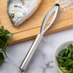 Fish Scale Scraper for Kitchen, SUS 430 Steel Fish Scaler-12