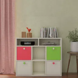 adona Lorena Kids Storage Cabinet in Pink & Green Colour-picture-25