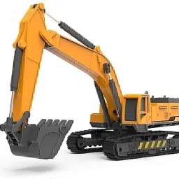 Friction Powered Construction Excavator Truck Pull Along Vehicle JCB Toy for Kid-10