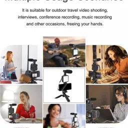JIRLA VLOGGING-KIT Tripod Kit, Tripod, Tripod Ball Head, Monopod Kit, Monopod, Tripod Bracket image 5