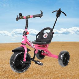 STP G PINK COLOR PARENT HANDLE FOR KIDS AND BABY -06 Tricycle-image-96