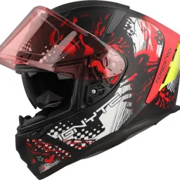 IGN-4 Demon ISI/DOT Certified Double Visor Full Face Graphic Helmet Motorbike Helmet-image-10