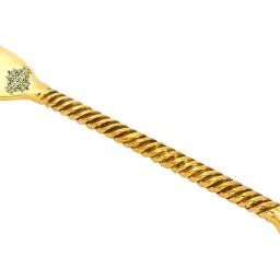 Brass Designer Fork,Pineapple Design,Flatware, 8.5'' Inch, Gold Brass Dessert Fork-16