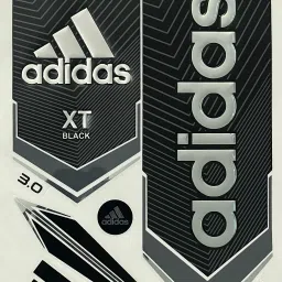 Adibas Black 3D Embossed Cricket Bat Sticker Premium Quality Bat Sticker-picture-28