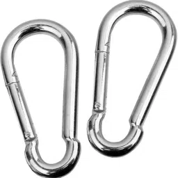 Stainless Steel 8mm thick Mountaineering hook for hiking,Climbing,home & gym Locking Carabiner-image-14