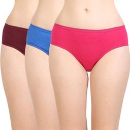 bodycare Pack of 3 Women Hipster Multicolor Panty-picture-17