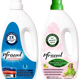 Baby laundry liquid detergent & Liquid detergent combo (1ltr pack of two) Floral Liquid Detergent-image-48