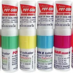 Poy Sian Mark 2 Nasal Inhaler Made In Thailand 6 pcs Manual Nasal Aspirator-image-1