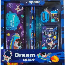 Dream Space Art Designed School Set For Kids Dream Space Designed Art Metal Pencil Box-image-4