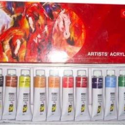 Artists Acrylic Colours 12 shades-11