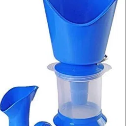Thinkever vaporiser for Face,Spa, Nose,and Cough Steamer 3 in 1 Plastic Steam Vaporizer, Nozzle Inhaler, Facial Sauna, and Facial Steamer Machine for Adults and Kids Vaporizer-3