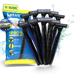 Pro 2 Plus Disposable Razor - Open Flow Cartridge Razor (Pack of 10), Men-22
