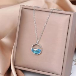 Blue Whale chain Pendant for girls | Pendent for women | Sterling Silver Stainless Steel Pendant-image-50