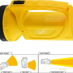 24 energy Portable Long range Laser LED Kisan Torch + High Bright Side SMD Light EN-985 Torch image 3