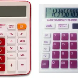 A Superb Calculator Combo of 333Maroon And 512WTCMaroon With Soft Keys Basic Calculator-picture-16