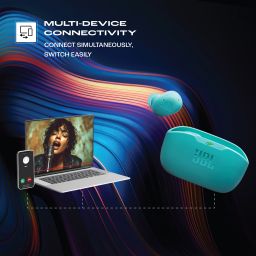jbl Wave Buds 2 ANC Earbuds with BTv5.3,Multi Connect,Fast Charge,40H runtime,4 Mics Bluetooth Headset image 4