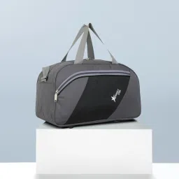 40 L Gym Duffel Bag - 40 L Hand Duffel Bag 12 inch 9.5 inch 20 inc {Grey} Stylish Light Weight Small Travel Duffel Bag For Men & Women Quality Tested Luggage Bag - Grey - Regular Capacity {Grey} - Grey, Black-11